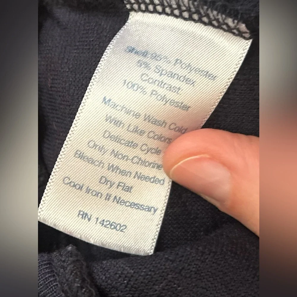 Quiet Luxury Tunic Dress Sail To Sable Quilted Nautical Coastal Blue Sz 8 Medium - Picture 4 of 4